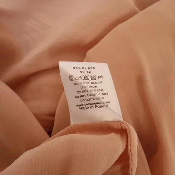 COSTARELLOS Blush Pink Evening Dress Gown - Picture 5 of 5